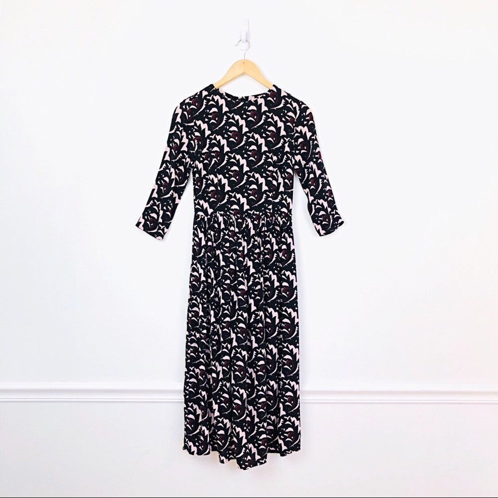 ASOS Midi Three Quarter Sleeves Dress